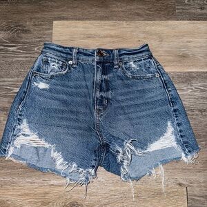 American eagle high wasted denim shorts